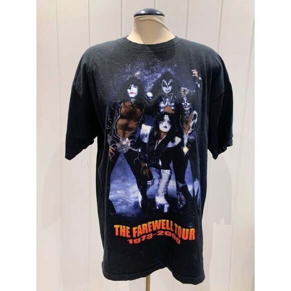 Rare Vintage KISS Farewell Tour Band Tee (1973–2000) – Size XL  Rock Collectible - Picture 1 of 5